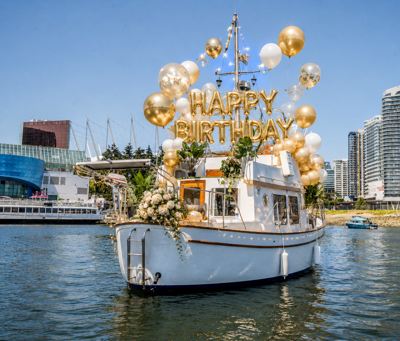 Birthday Boat Rental - Mystic Voyager